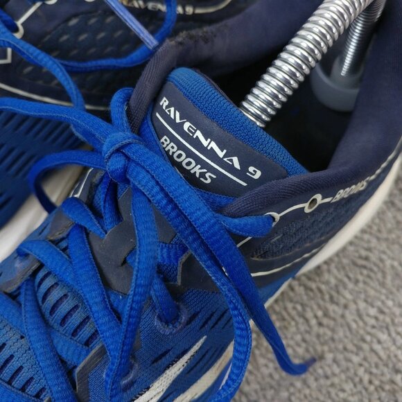 Brooks Ravenna 9 Mens Size 9.5 Running Shoes Blue Sneakers Low Top Trainers - Picture 4 of 10